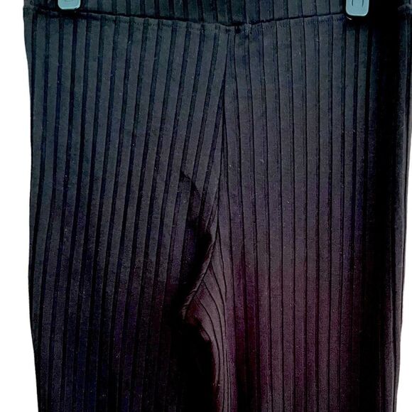 Bp black ribbed elastic waistband pull on style pants size M. - Picture 3 of 4